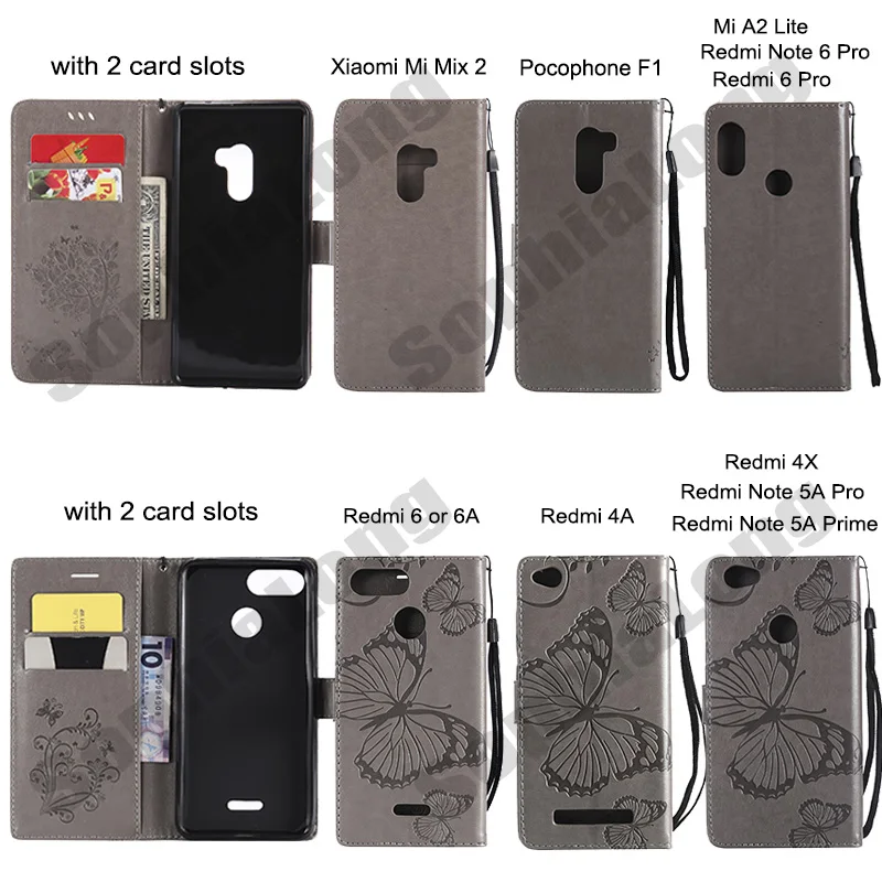 Coque чехол для Xio mi Red mi 4X 4A 3S mi 5X5 6 8 A1 Чехол-кошелек для Xio mi Red mi Note 3 4X5 5A 6 Pro Pocophone F1 чехол s