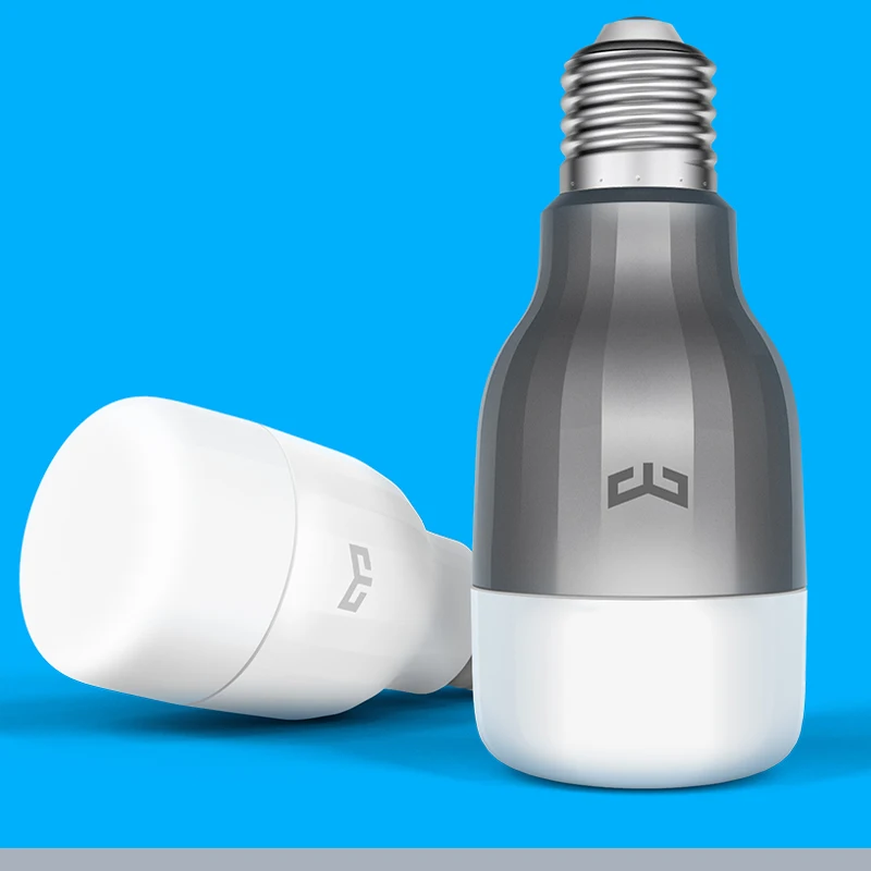 Оригинал Сяо mi Yeelight синий II светодио дный умная лампа (Цвет) E27 9 Вт 600 люмен свет