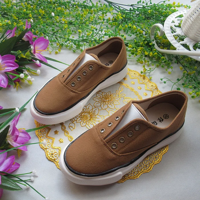 

Careaymade-Korean version of simple round head canvas shoes with thick sole,comfortable leisure Women's shoes,5 colors