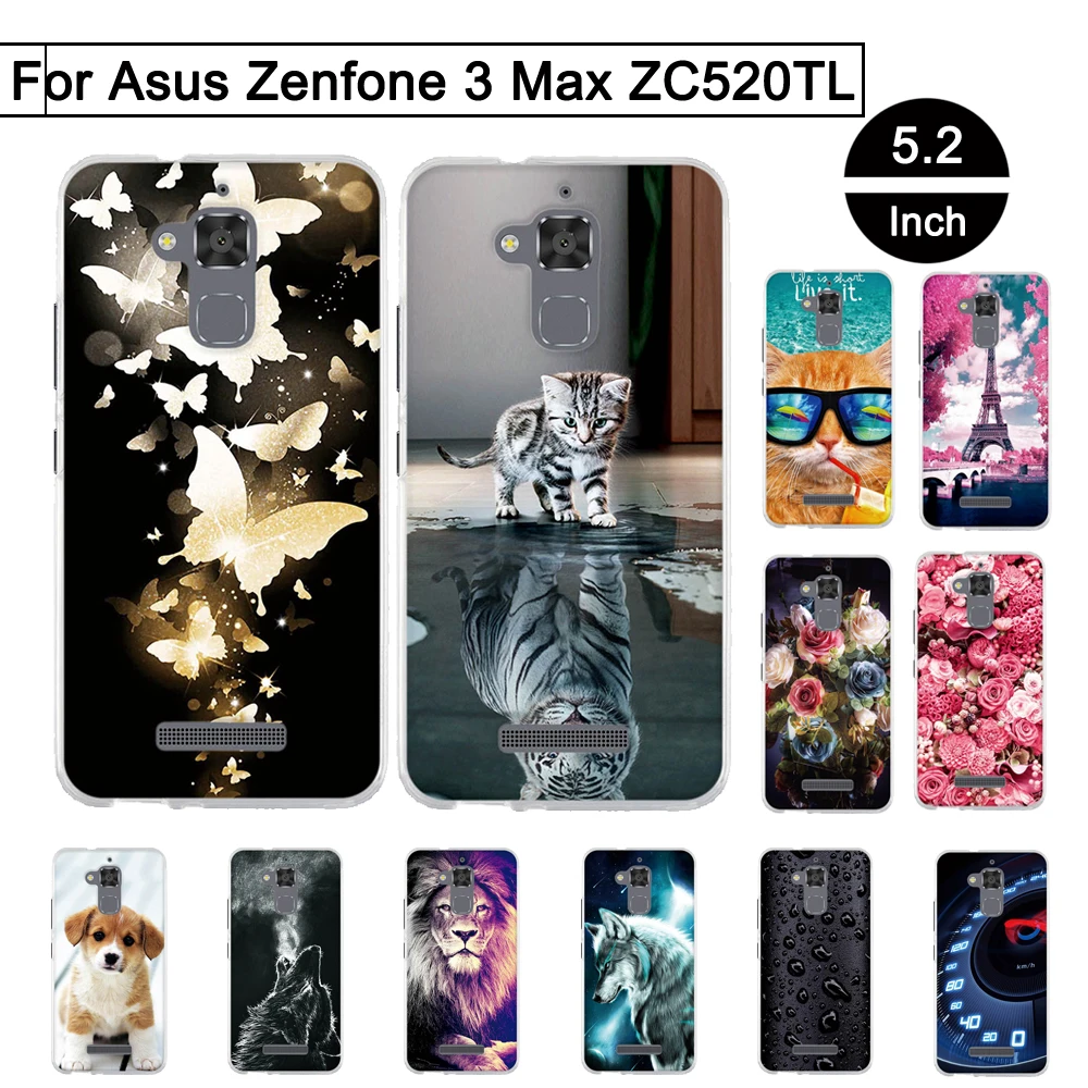 ТПУ чехол для Asus Zenfone 3 Max ZC520TL 5 2 дюйма Чехлы ракушки|case for asus zenfone|tpu casecase |