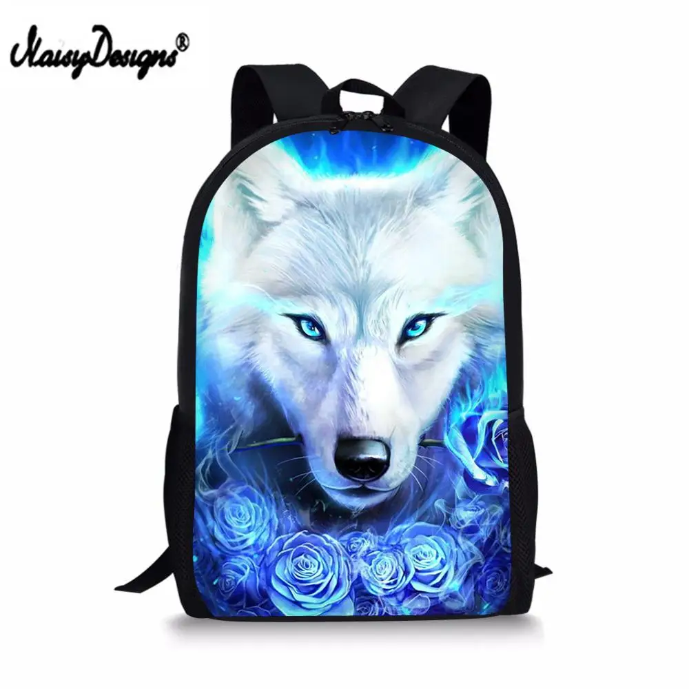 Рюкзаки Женские школьные Galaxy wolf цветочные сумки на заказ для девочек подростков женские Mochila Feminina Mujer ноутбук путешествия Sac Dos