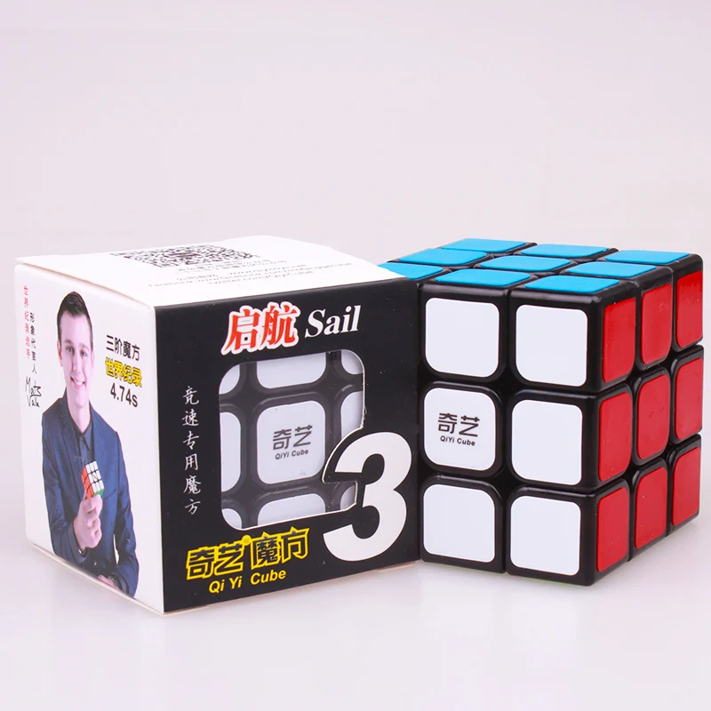 QIYI warrior w cube 3x3x3 профессиональный скоростной волшебный куб парус Головоломка Куб Neo Cubo magico stickerless для детей