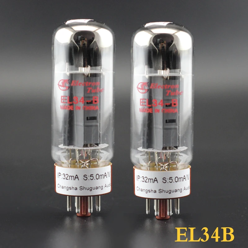 Бесплатная доставка 2 шт. Shuguang EL34B (6CA7 Z 6CA7 T WE6CA7) пара усилителей Hi Fi аудио вакуумные