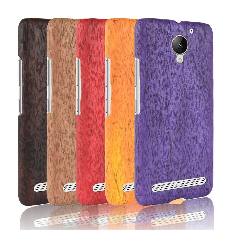 Чехол HOTSWEI для Lenovo Vibe C2 / Power 5 0 дюйма тонкий жесткий защитный чехол из дерева K10A40 |