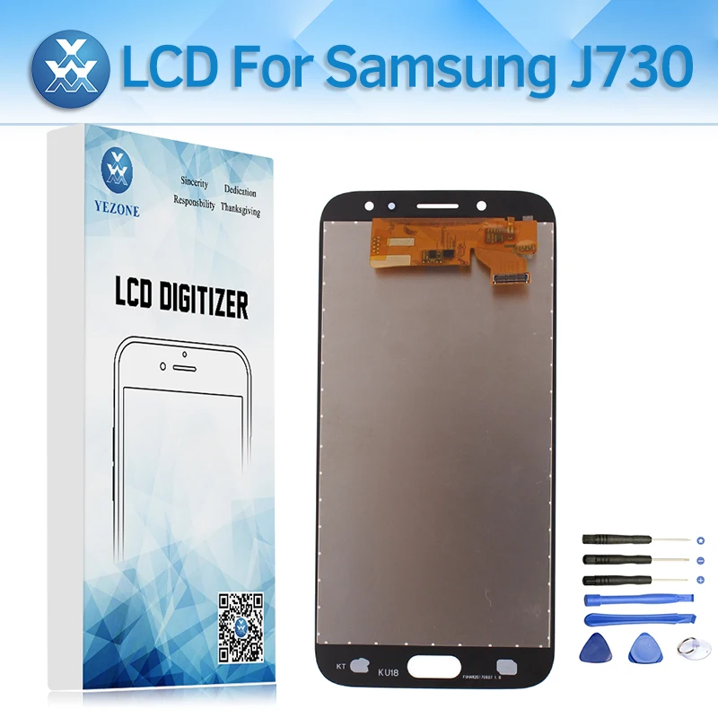 AAA испытания OLED для samsung J7 Pro 2017 J730 J730F SM ЖК дисплей экран Сенсорная панель планшета
