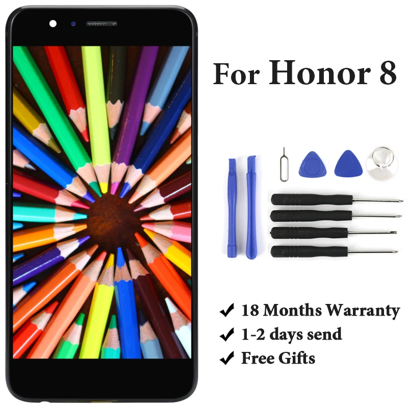 

5.2' For Honor 8 LCD Display Assembly Replacement With Touch Screen For Honor 8 LCD FRD-L19 FRD-L09 With Tools