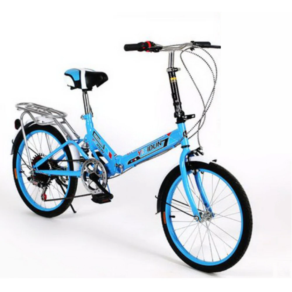 161002/Bike / shock absorber adult male and female student bike/20 inch bright variable speed folding bike | Спорт и развлечения