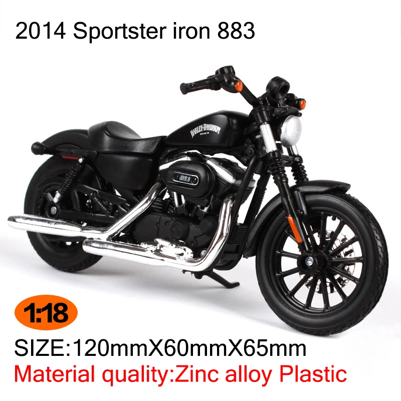 Maisto HD 2014 Sportster iron 883 1:18 scale Alloy Heavy motorcycle model Toys Collection Gifts |