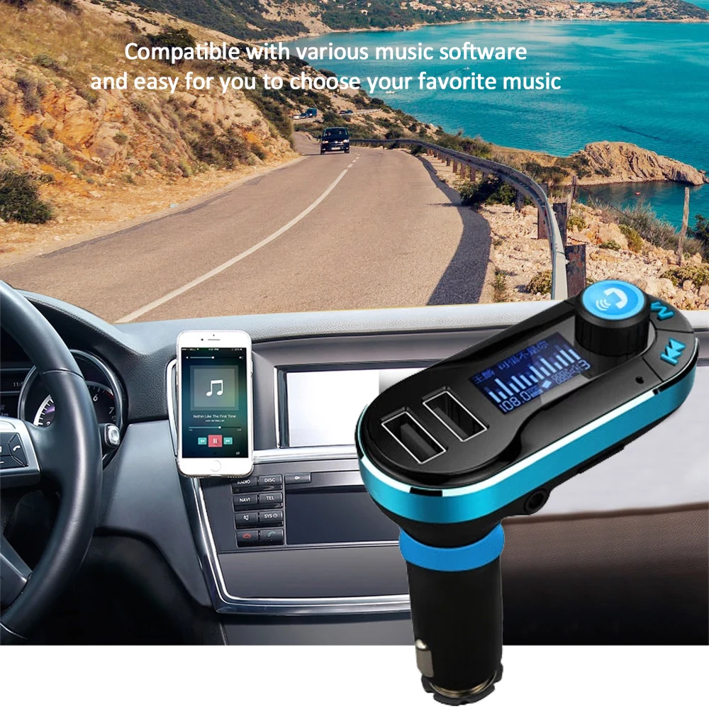 BT66 с функциями &quothands free&quot и Bluetooth для автомобиля AUX аудио поддержка u диска sd карты