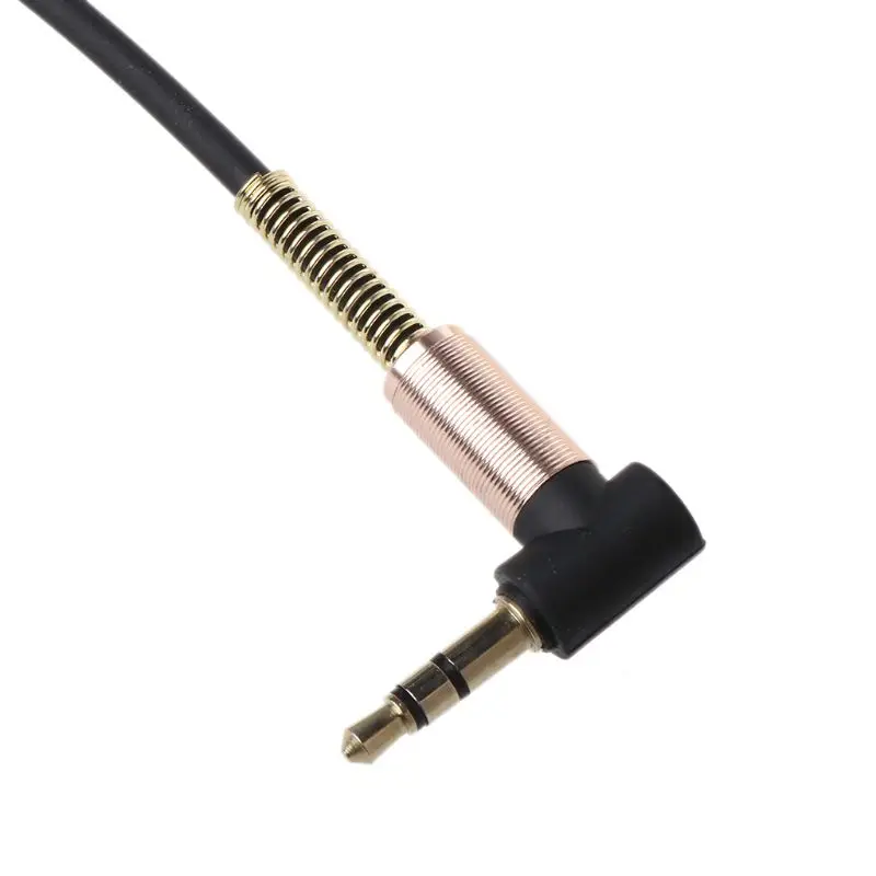 

24cm Dual 90 Degree Nylon 3.5 mm to 3.5mm Male Jack Audio Cable Car Aux Cord for iphone Samsung Xiaomi MP3 Speaker