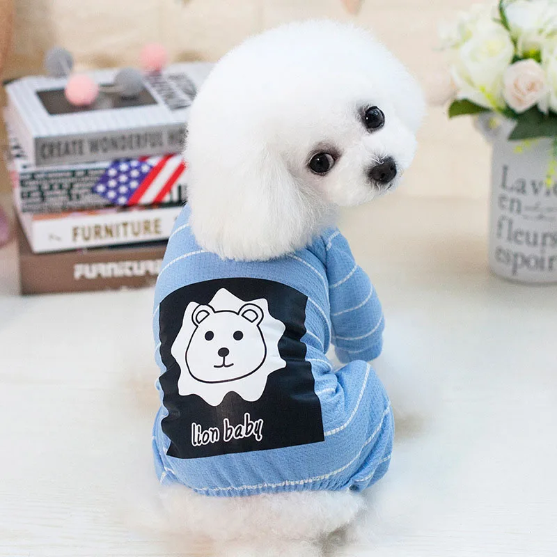 Пижама для кошек и собак 3 цвета удобный комбинезон котят маленьких одежда в