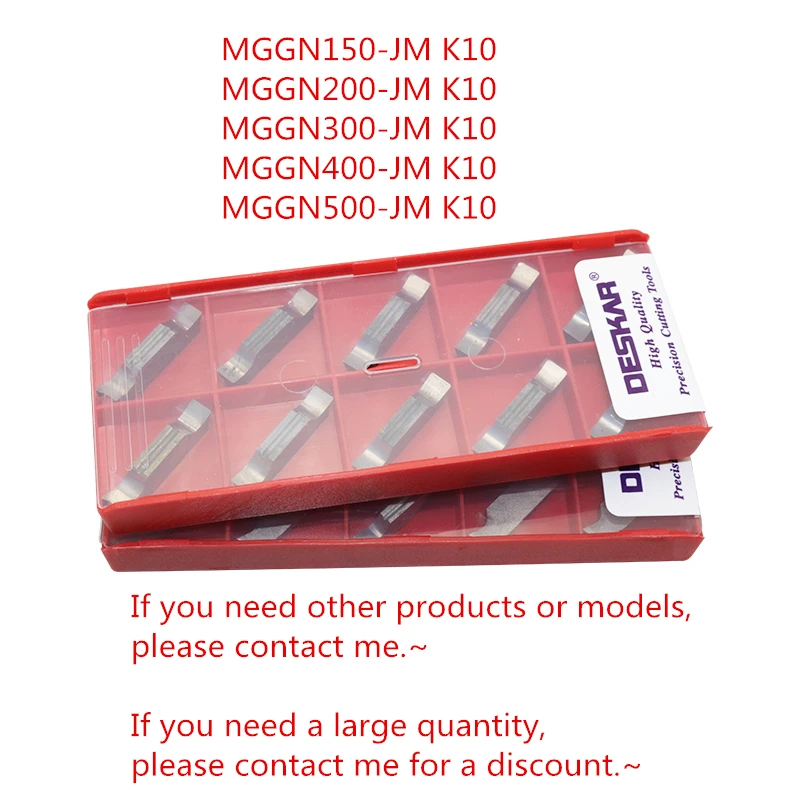 10Pcs DESKAR MGGN150-JM/MGGN200-JM/MGGN300-JM/MGGN400-JM/MGGN500-JM K10 Aluminum used Grooving Carbide inserts Free shipping | Инструменты