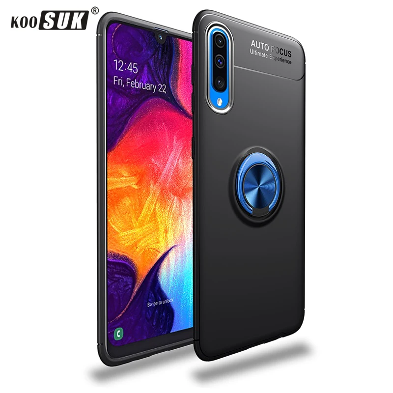 Мягкий чехол Koosuk для samsung A10, A20, A30, A40, A50, A70, автомобильный держатель, кольцо, Brackct, задняя крышка для телефона, чехол для samsung Galaxy A70, A50