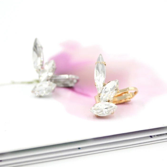 Модные Кафф 1 шт Панк блестящие изысканный Стразы с украшением в виде кристаллов