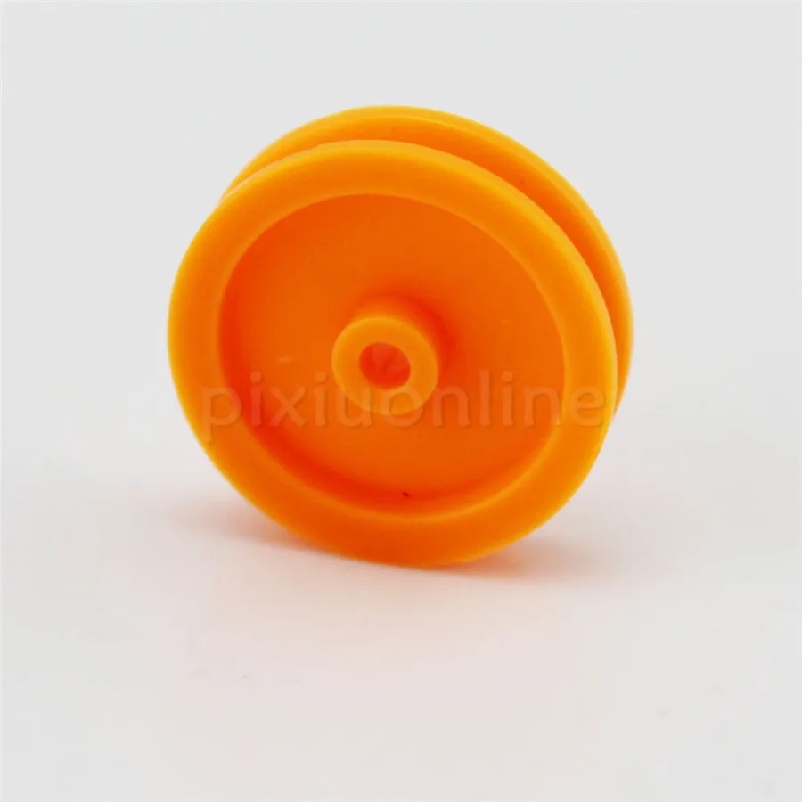

10pcs/lot J347b 2*17mm Yellow Plastic Model Belt Pulley DIY Micro Motor Transmission Parts Gear Box Mating Parts Sell at a Loss