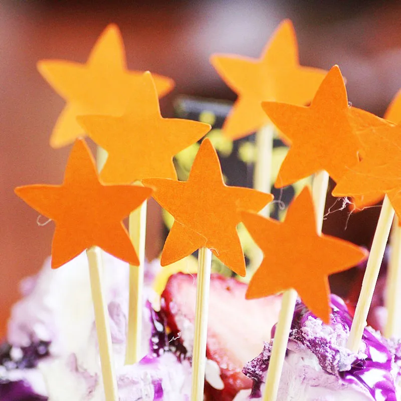 Распродажа 10 шт./компл. милые украшения для торта с критальными звездами дня