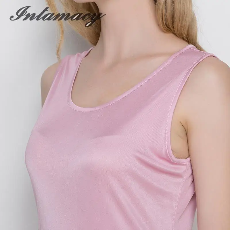 Новинка летнее трикотажное платье без рукавов из 100% натурального шелка длинная