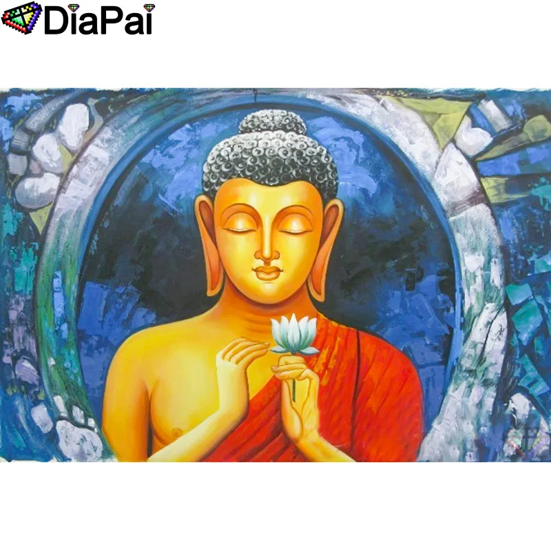 

DIAPAI 100% Full Square/Round Drill 5D DIY Diamond Painting "Religious Buddha" Diamond Embroidery Cross Stitch 3D Decor A20913