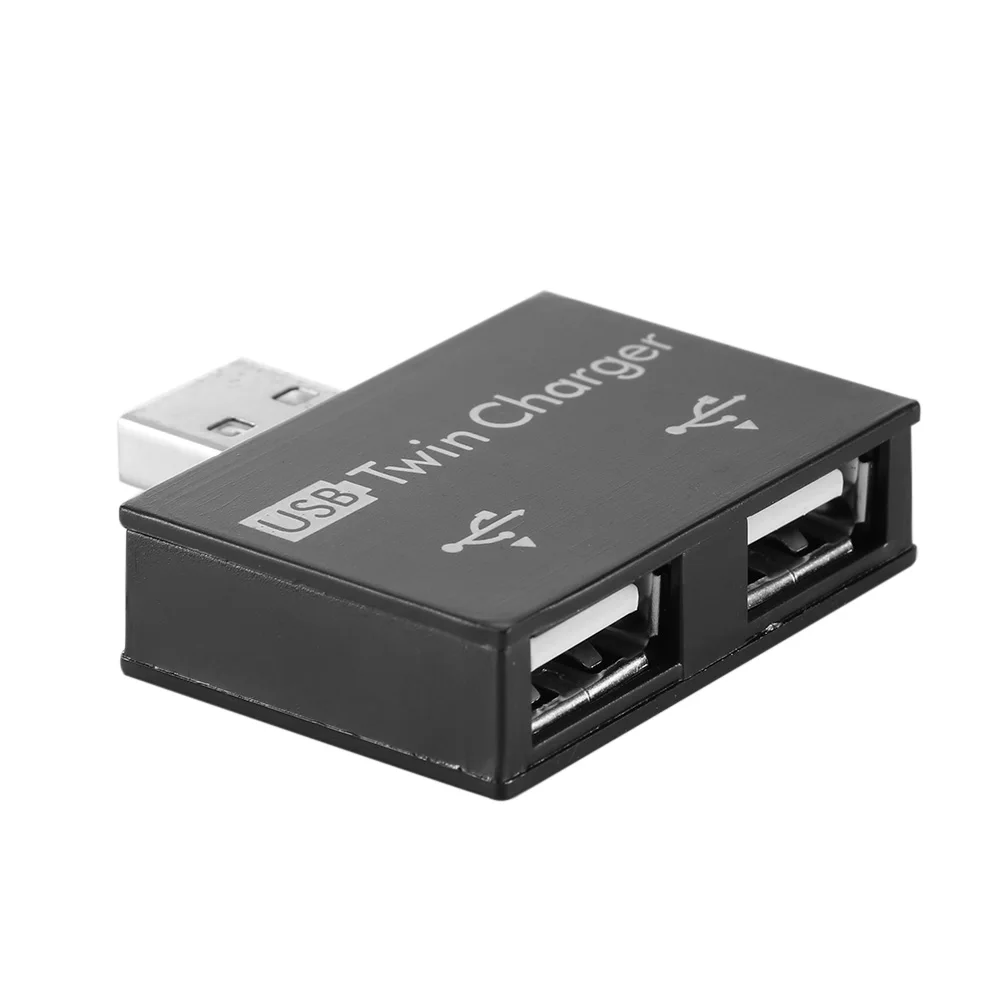 2 концентратор Порты Twin Зарядное устройство сплиттер удлинитель для головок