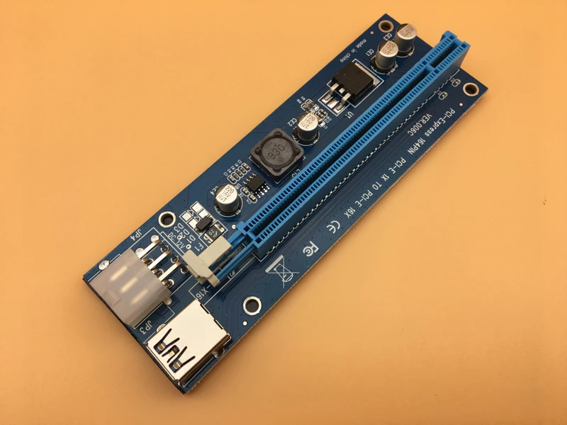 006C PC PCIe PCI E Express Riser Card 1x к 16x USB 3 0 Дата кабель SATA 6Pin IDE Molex источник питания для BTC Miner