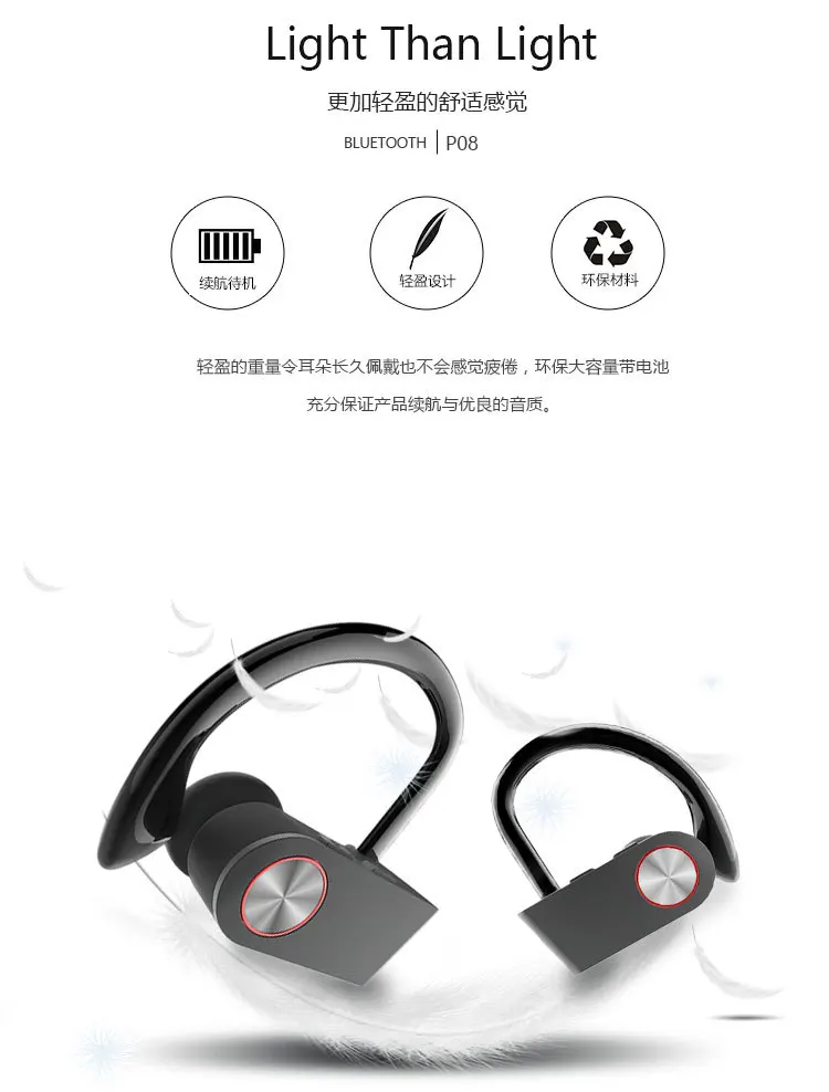 Мини близнецы Bluetooth наушники истинные беспроводные спортивные Sweatproof гарнитура с