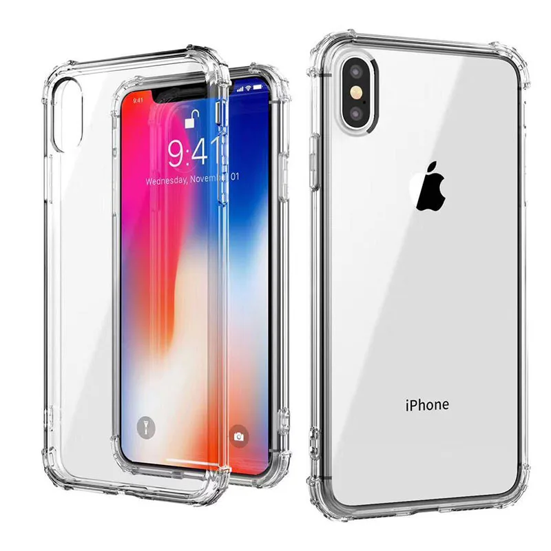 Чехол для iPhone 7 6 6s 8 X Plus Clear мягкий чехол силиконовый защитный рукав прозрачная крышка для iPhone 6 5S 4 4S Назад Shell - Цвет: For iPhone5 5S