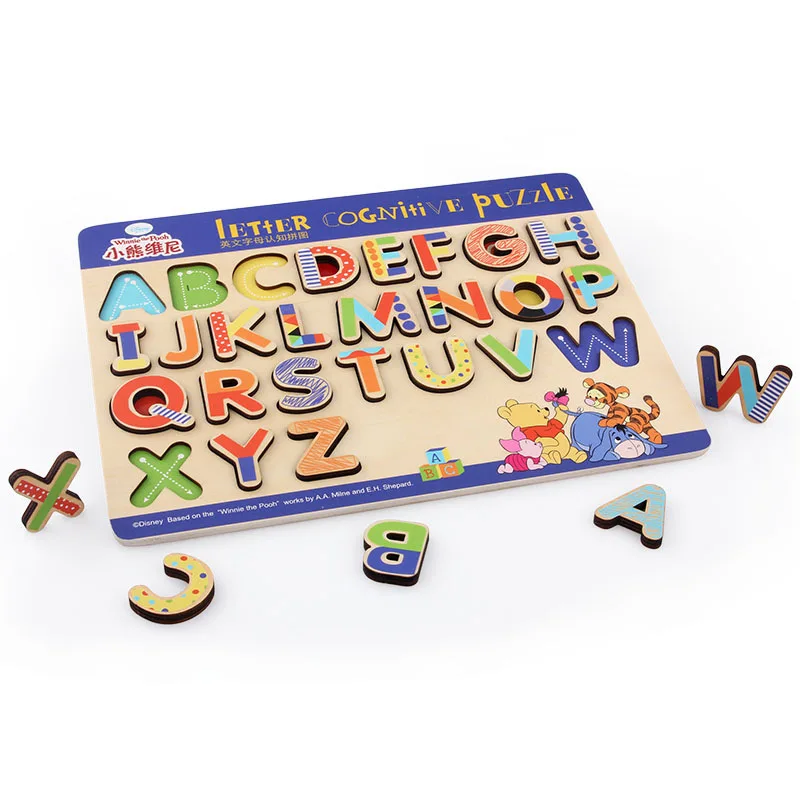 Игрушки для детей letter Building деревянные игрушки головоломки буквы и изучение цифр