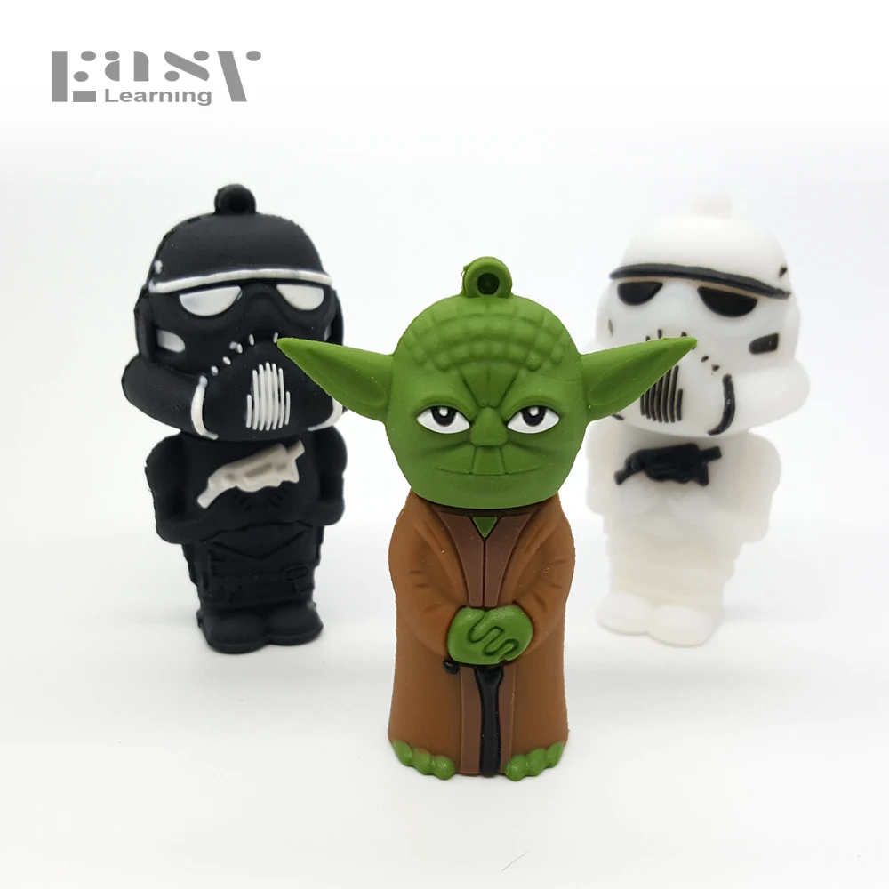 Мультяшный USB 2 0 для звездных войн Usb флеш-накопитель с адаптером OTG 4 ГБ 8 16 32 64