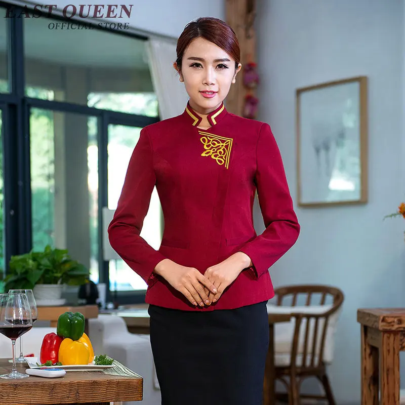 Ресторан униформа официантки s Отель новый дизайн для официантов NN0174 W|restaurant waitress