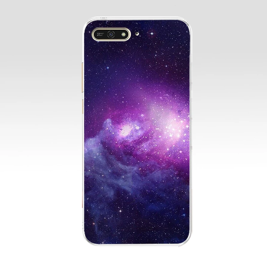 50AQ Art Star Tree Sky Space Soft Silicone Tpu Cover Case for huawei Honor 7a pro 7x play 5.45 5.7 inch case | Мобильные телефоны и