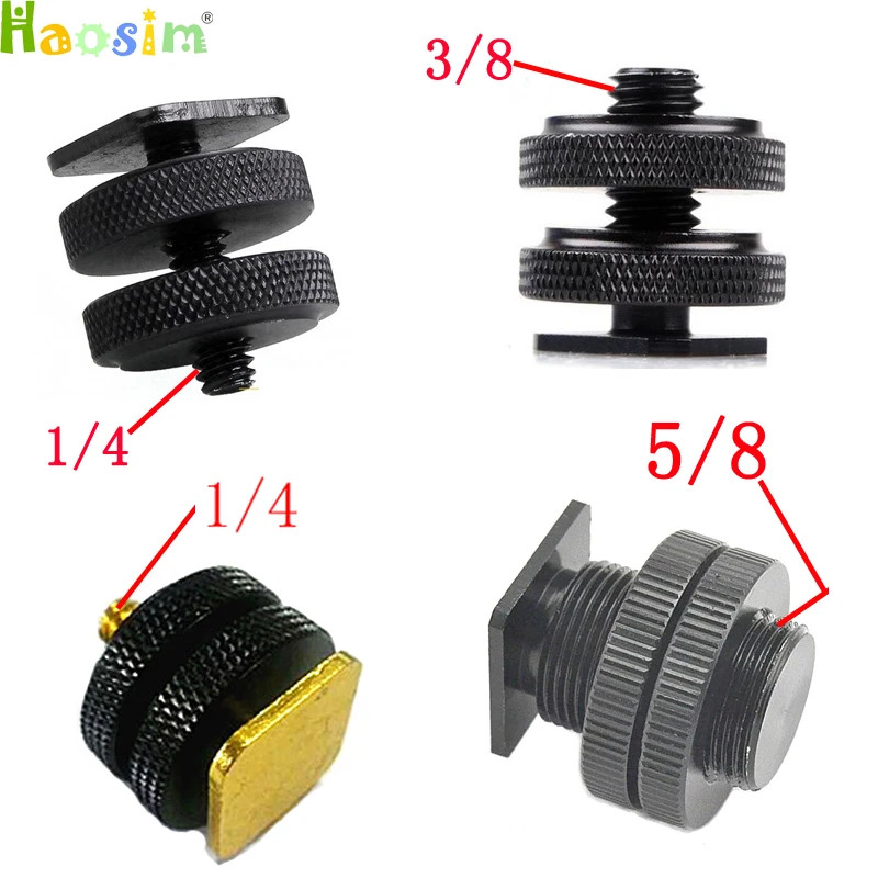 10 шт. 1/4 &quot3/8&quot 5/8 &quotдюймовый винт с резьбой для крепления на штативе двойной Слои