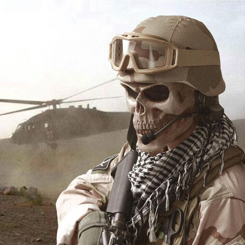 Высокое качество 4 цвета костюм на Хэллоуин маскарадный косплей воина маска для