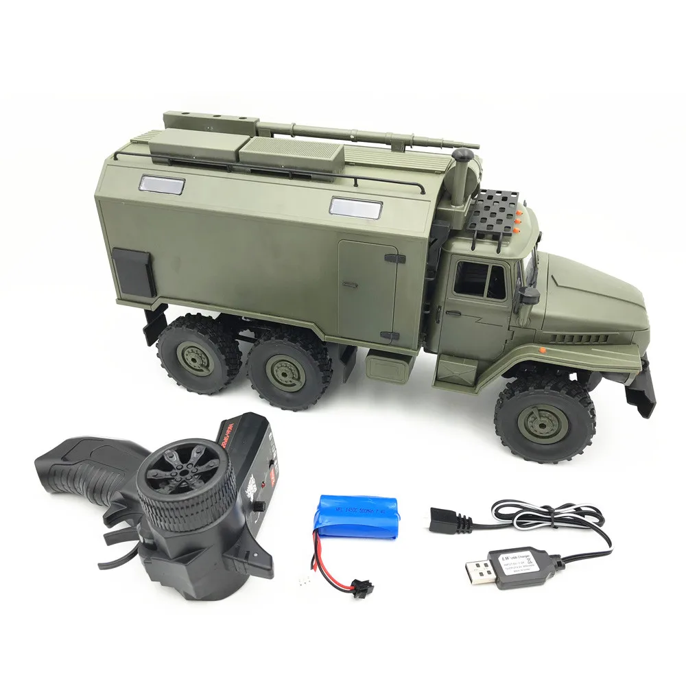 NEW WPL RC Truck B36 Ural 1/16 2.4G 6WD Remote Control Military Rock Crawler Car Hobby Toys for Boys carro eletrico #WS | Игрушки и