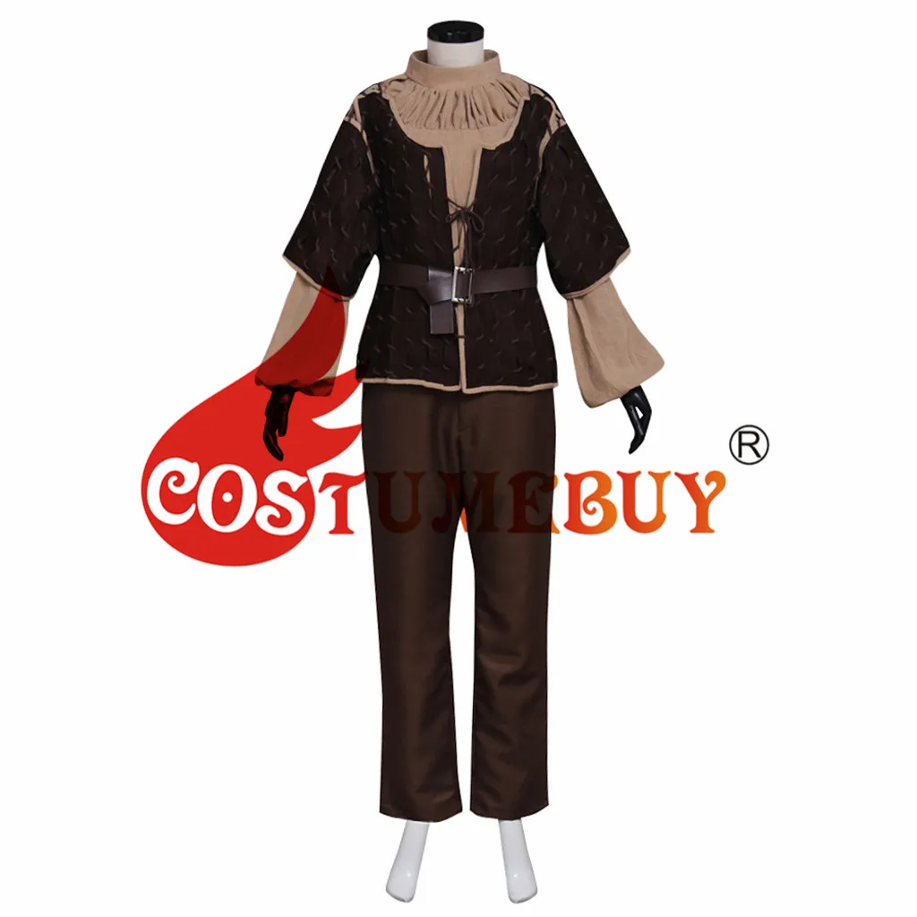 CostumeBuy Игра престолов Ария Старк костюмы для косплея для девочек для взрослых в средневековом стиле Хэллоуин Карнавальный наряд костюм L920