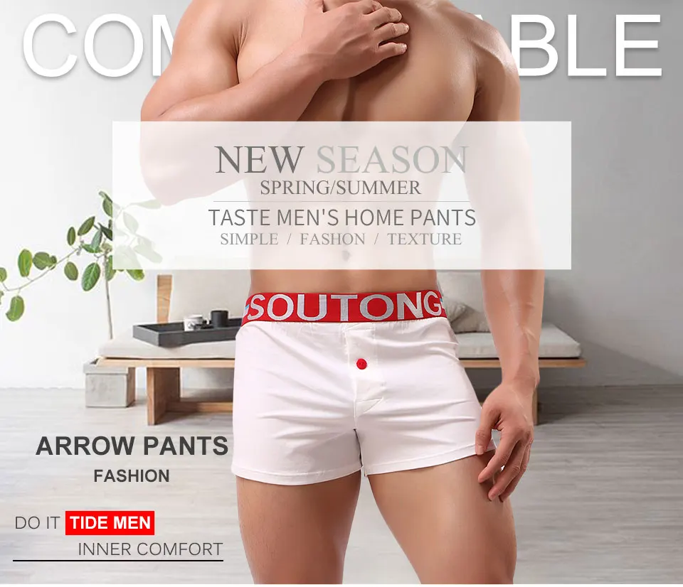 Soutong, мужское нижнее белье, боксеры, шорты, хлопок, для мужчин, Cueca, боксеры, нижнее белье, мужские шорты, домашние трусы, боксеры для мужчин, Calzoncillos Hombre