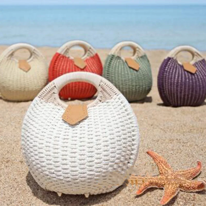 WILIAMGANU дизайнерская большая женская Сумка Соломенная плетеная Праздничная