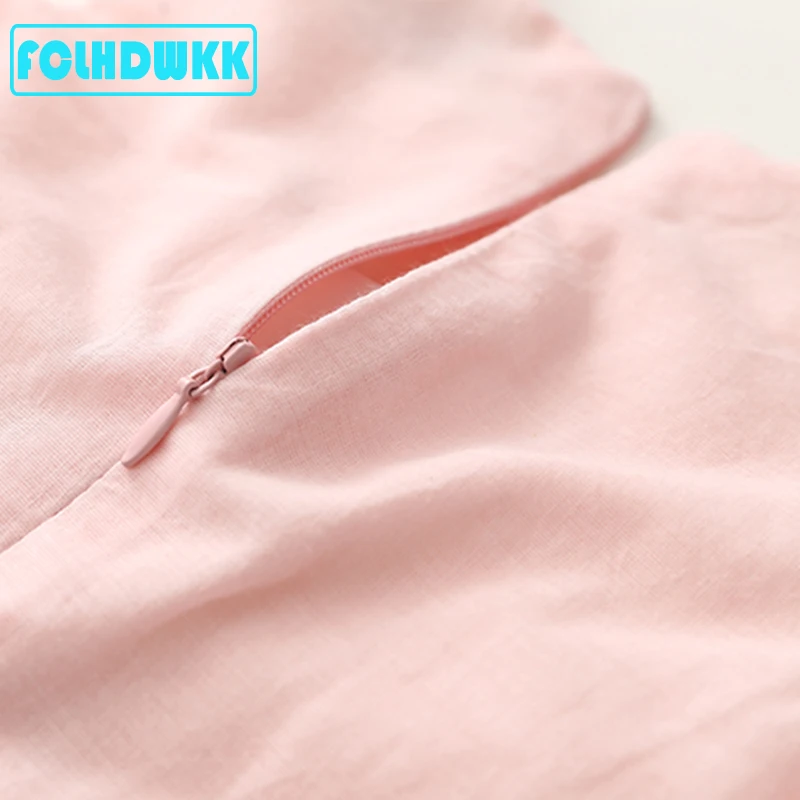 FCLHDWKK 2019 Pretty Little Dresses Girl Baby Flower Print Dress Summer Sleeveless Embroidery Pink Party Wedding | Детская одежда и