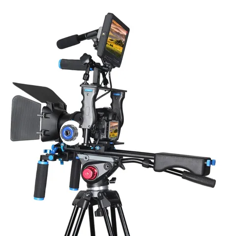 Ручной Стабилизатор для цифровой зеркальной камеры крепление для видеокамеры + Матовая коробка + следящий за фокусом для Canon 5D для видеокамеры nikon