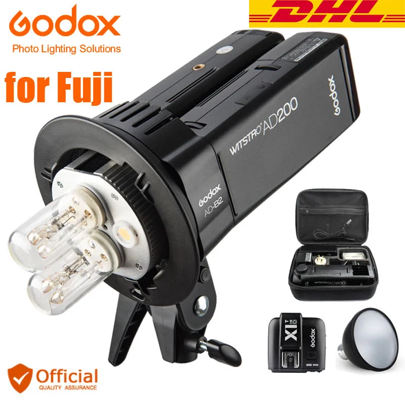 

Бесплатная DHL Godox AD200 набор для съемки вне помещения с системой 2,4G Беспроводной 200WS TTL вспышка для фотокамер Speedlite HSS 1/8000s синхронизации Bowens + пе...