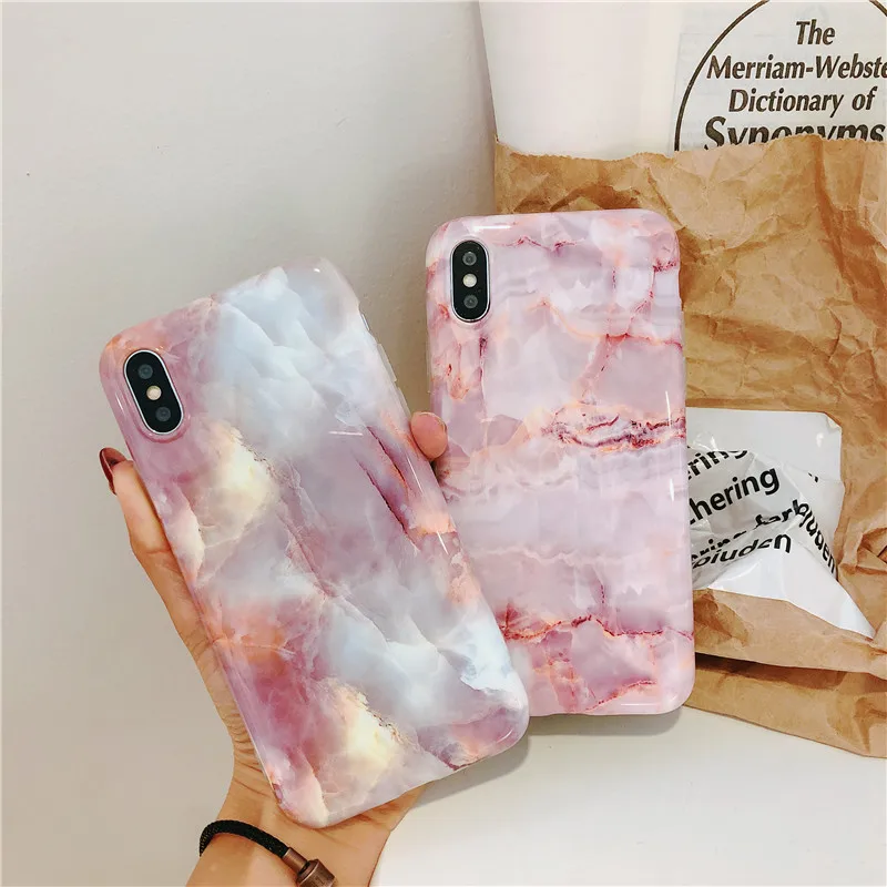 COPEONE Colorful Marble Case for iPhone 8 Plus 7 6 6s Full Protective Soft TPU Cases X XS XR XSMAX Shell Pattern |