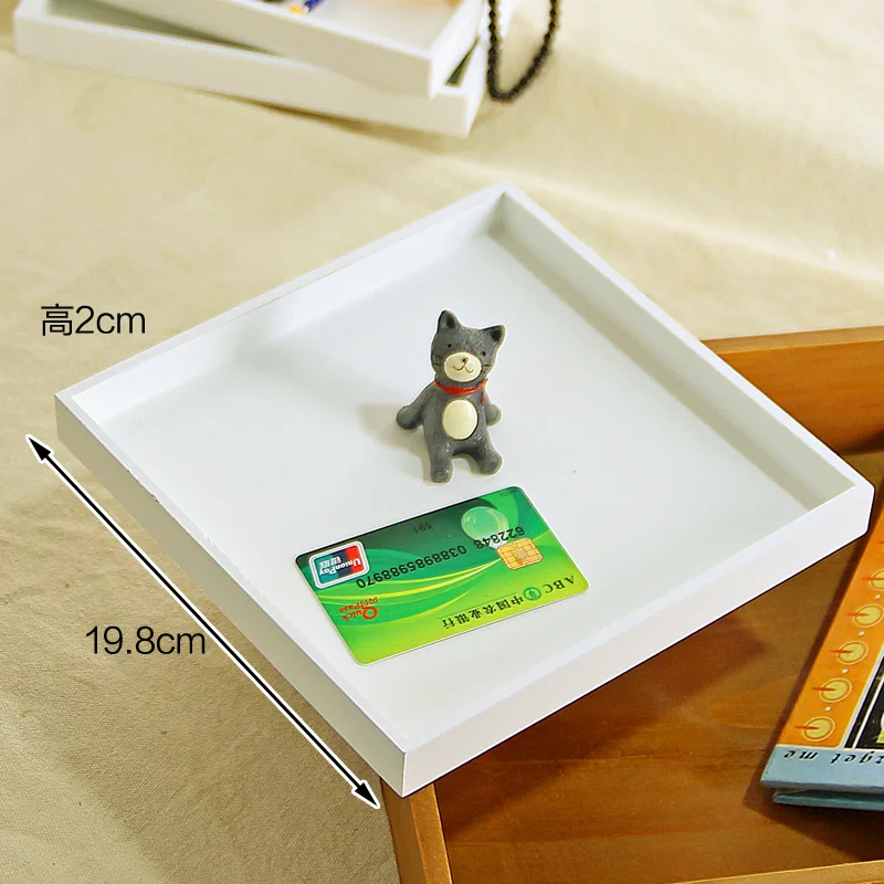 Zakka домашняя деревянная настольная косметическая коробка для хранения