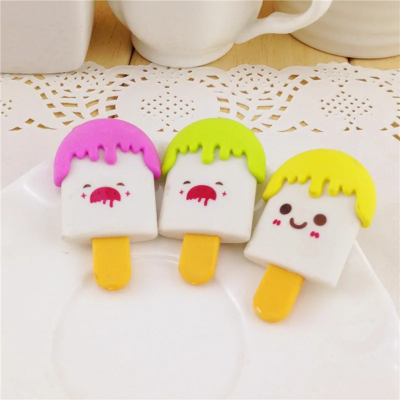 20 шт./лот креативный мультяшный ластик для мороженого коррекция фруктового льда