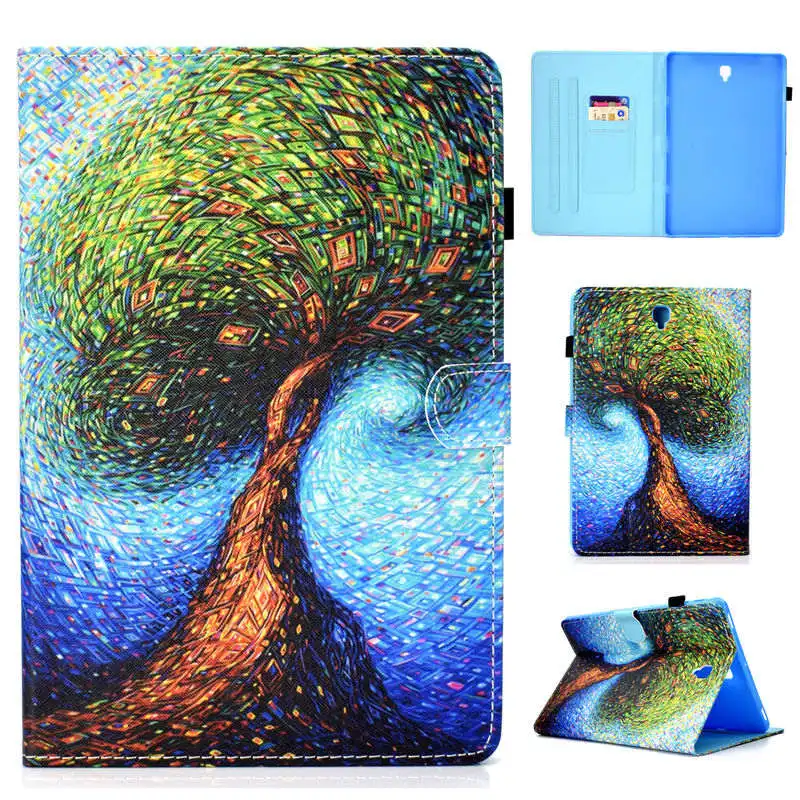 005 Чехол для Samsung Galaxy Tab S4 10,5 T830 T835 SM-T830 SM-T835 10," чехол Funda планшет с рисунком героев мультфильмов, чехол с подставкой+ стилус+ Защитная пленка на экран - Цвет: 005