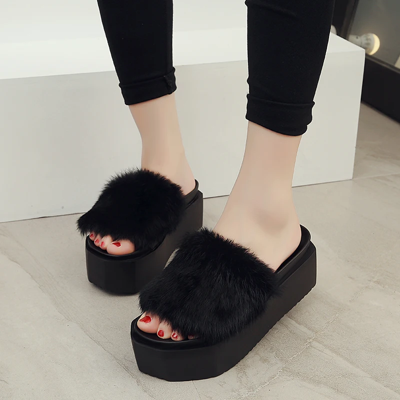 Роскошные женские босоножки на танкетке в европейском стиле уличные домашние