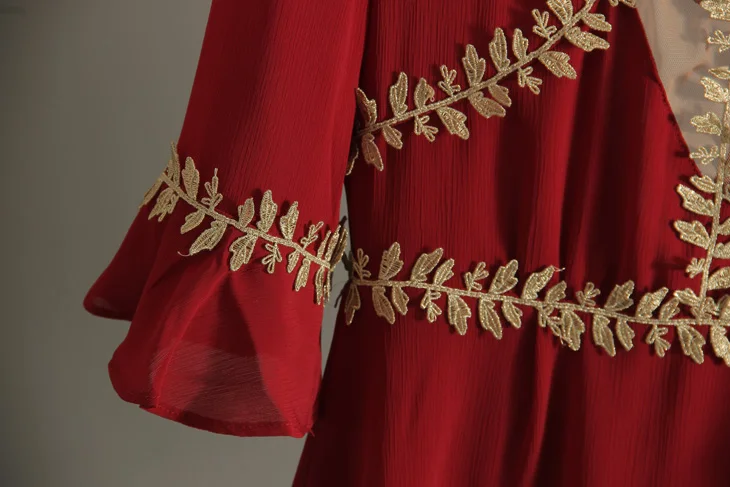 Лето 2017 г. женщины красный лук Lace Up О образным вырезом с Сетчатое платье пикантные