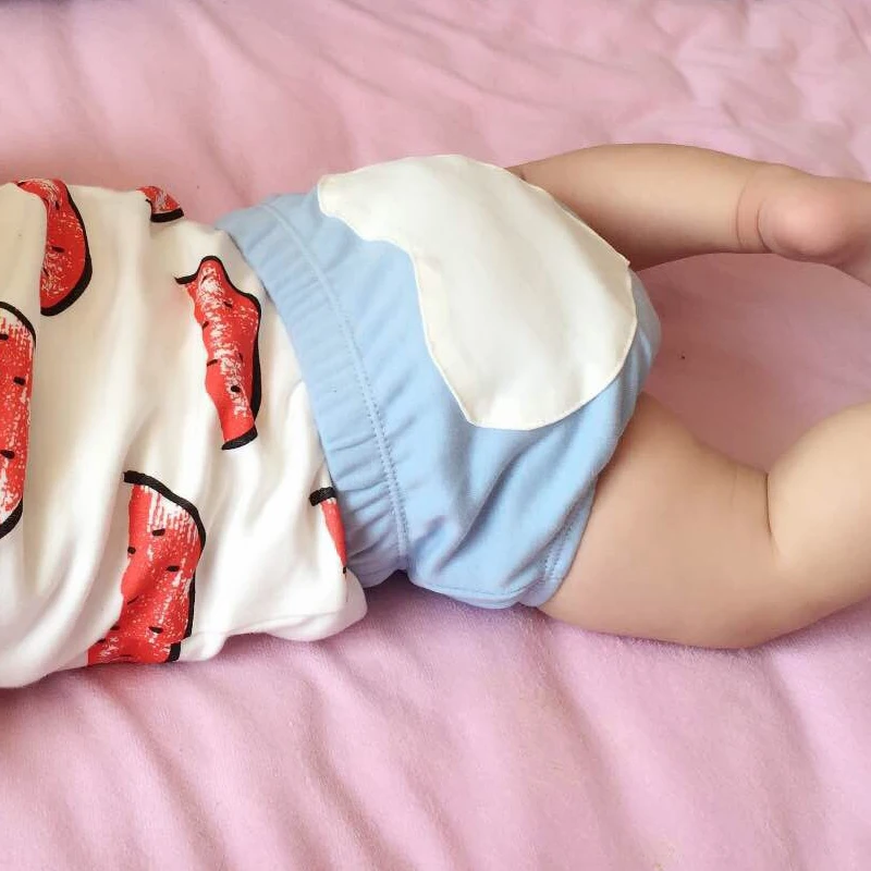 Детские шорты хлопковые трусики для новорожденных милые младенцев розовые и