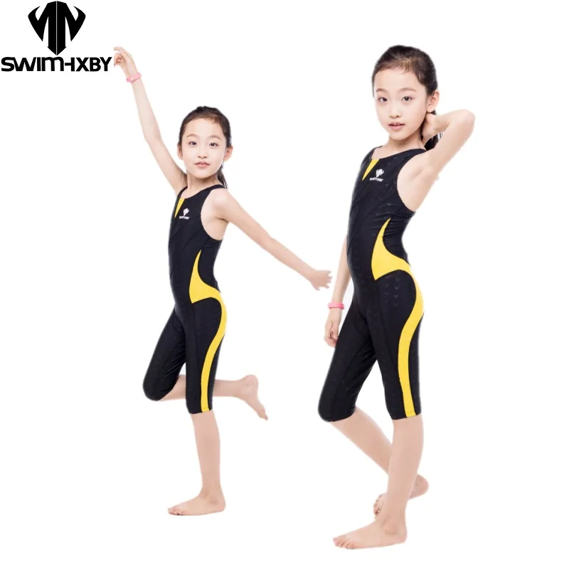Купальник HXBY Arena слитный купальник для девочек|competitive swimming|arena swimwearswimsuit knee |