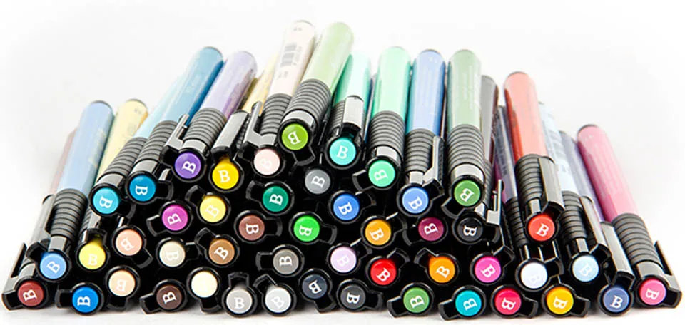 Faber Castell Pitt ручки художника кисть B студия коробка 12 24 48 60 на акварельной основе мягкие маркеры каллиграфии