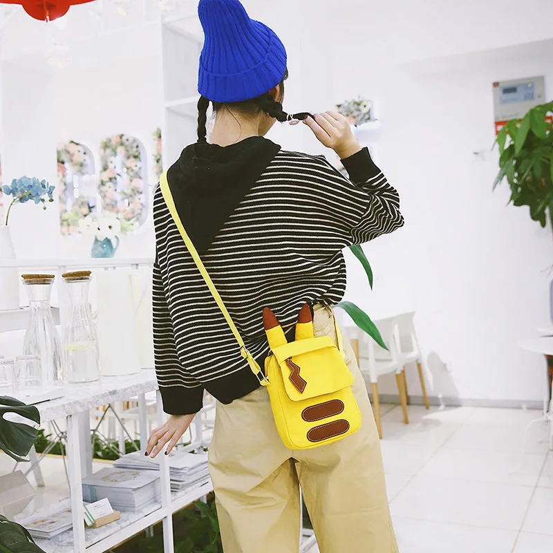 Туманно красота Прекрасный Мультфильм Crossbody Холщовая Сумка Обувь для девочек