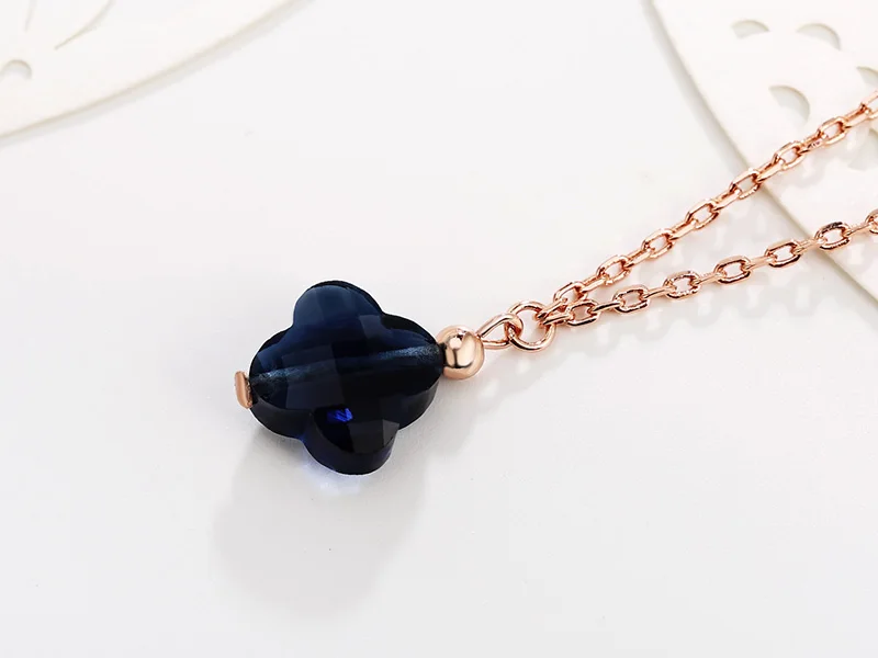 FORIS модные ювелирные изделия розовое золото Luckly умный кулон подходит ожерелье для женщин подарок на продажу PN029